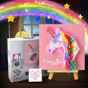 TOPFOX String Art, DIY Craft Kit, LED Light up Decoration, Gift for Age 8 9 10 11 12+ Girls