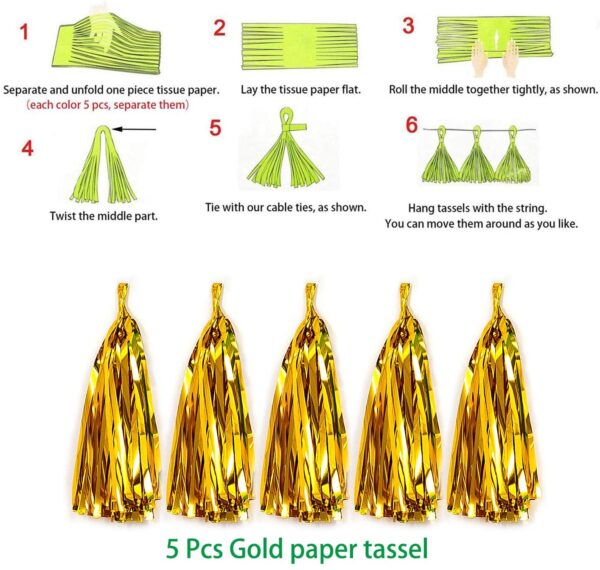 Dinosaur Birthday Party Decoration Set, Dino Balloons, Happy Birthday Banner,Backdrop, Paper Fan, for Kid's Party - Image 6