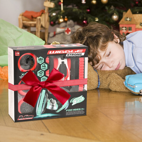 Remote Control Car, 2 IN 1 RC Stunt Cars Toy, 4WD Rechargeable Double Sided 360° Rotating RC Car for Kids - Image 3