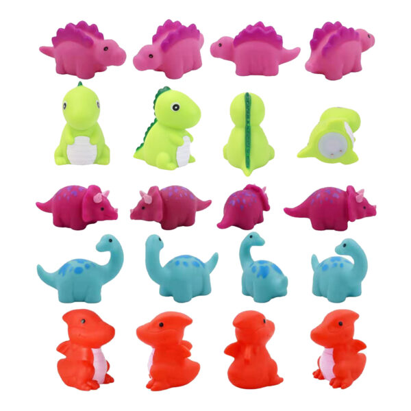 FANL Light Up Bath Toys, Kids Toddler Flashing LED Floating Bathtub Toys Dinosaurs(6 Packs), with Colourful Light - Image 3