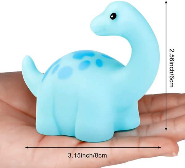 FANL Light Up Bath Toys, Kids Toddler Flashing LED Floating Bathtub Toys Dinosaurs(6 Packs), with Colourful Light - Image 6