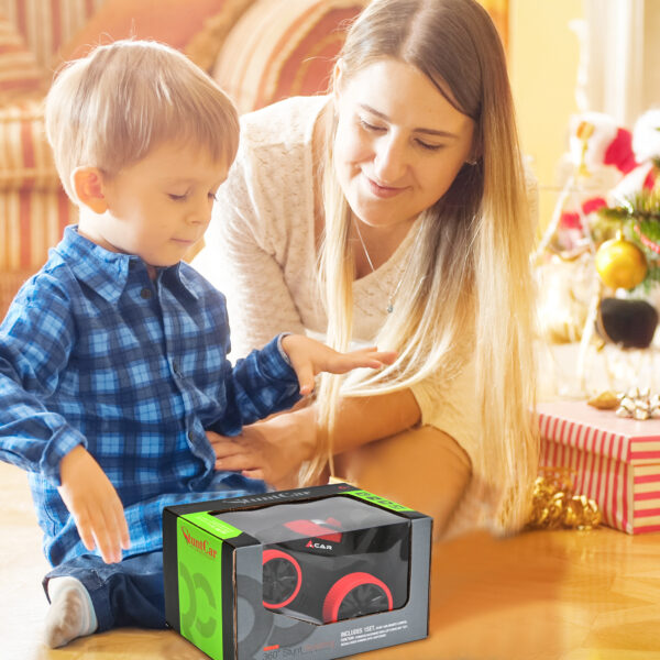 Remote Control Car, RC Stunt Car Invincible 360°Rolling Twister with Colorful Lights & Music Switch, Rechargeable Remote Control Car for Boys and Girls - Image 2