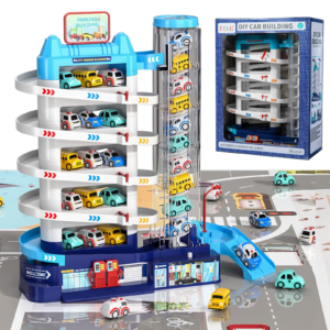 Race Track Car Garage Parking Adventure Toy Gifts 3 4 5 6 7 8 9 Years Old Boys Girls Toddlers, Preschool Car Games Gift Toys for Kids Vehicle Playsets