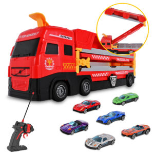 Transport Carrier Truck Toy Car with 12 Die-cast Vehicles