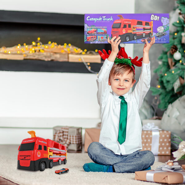 Transport Carrier Truck Toy Car with 12 Die-cast Vehicles - Image 8