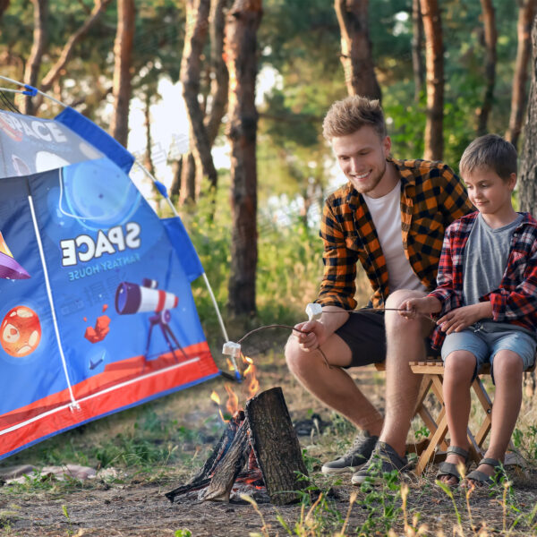 Pop Up Kids Tents - Camping Play Tent, Space Playhouse for Indoor and outdoor, Portable Children Playhouse - Image 4