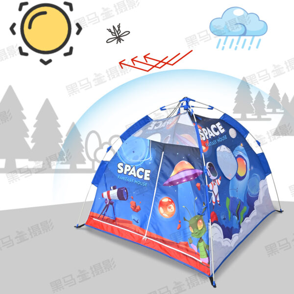 Pop Up Kids Tents - Camping Play Tent, Space Playhouse for Indoor and outdoor, Portable Children Playhouse - Image 7