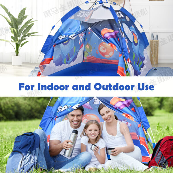 Pop Up Kids Tents - Camping Play Tent, Space Playhouse for Indoor and outdoor, Portable Children Playhouse - Image 2