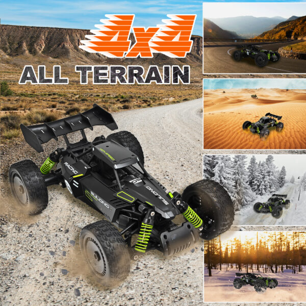 Remote Control Car - 1:14 Alloy High Speed Fast RC, 25 KM/H 4WD RC Racing Cars, RC Drift Car for Kids Adults , Off Road Variable-Speed Vehicle with 2 Rechargeable Battery - Image 5