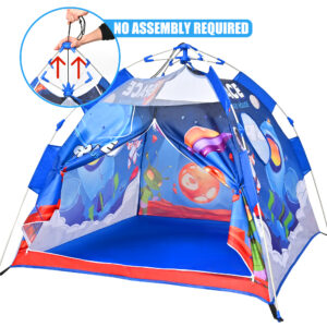 Pop Up Kids Tents - Camping Play Tent, Space Playhouse for Indoor and outdoor, Portable Children Playhouse