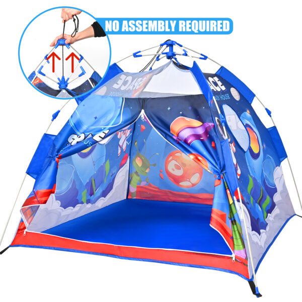 Pop Up Kids Tents - Camping Play Tent, Space Playhouse for Indoor and outdoor, Portable Children Playhouse