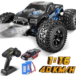 Remote Control Car - 1:16 High Speed Fast RC Cars, 40KM/H 4WD RC Truck, RC Drift Car for Kids Adults , Off Road Variable-Speed Vehicle with 2 Rechargeable Battery