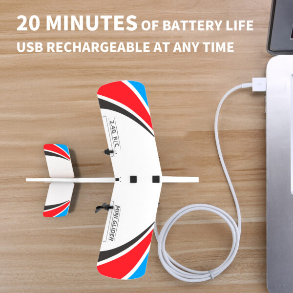 RC Planes for Kids - Remote Control Airplanes for Beginners, Indoor Outdoor with LED Light & Gyro, 2.4GHz Easy to Fly RC Airplane for Kids - Image 5
