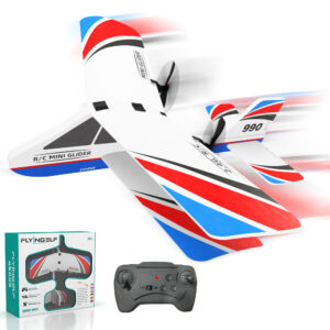 RC Planes for Kids - Remote Control Airplanes for Beginners, Indoor Outdoor with LED Light & Gyro, 2.4GHz Easy to Fly RC Airplane for Kids
