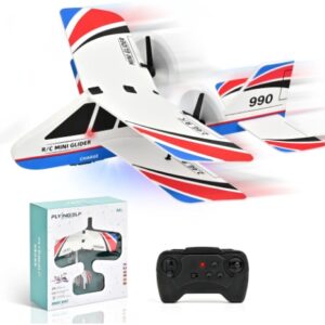 RC Planes for Kids - Remote Control Airplanes for Beginners, Indoor Outdoor with LED Light & Gyro, 2.4GHz Easy to Fly RC Airplane for Kids
