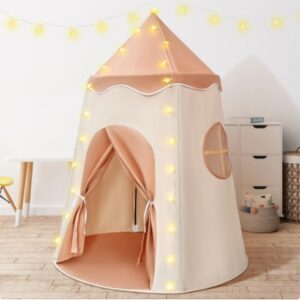 Kid Tents - Pop Up Tent Kids - Kids Play Tent for Outdoor/Indoor, Kids Play House Outdoor Toys with Tent Lights