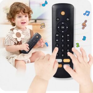 Baby TV Remote Toy - Baby Early Learning Toys, Baby Musical Toys, Toddler Toys with Realistic Play, Lights, and Sounds - Boys Girls Toys Gift for 1 2 Year Old